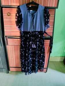 Beautiful Floral Print Ethnic Gown