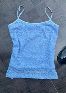 Blue Lace Cami Top