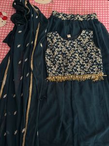 Elegant Green Lehenga Choli Set