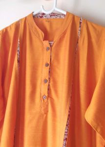 Pure Khadi Silk Handloom fabric Kurti