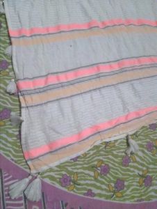 Striped kaftan with Tassels
