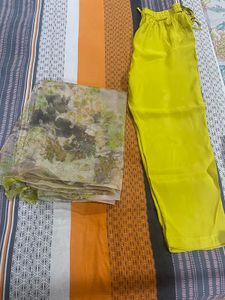 W brand New without tag Neon green Kurta Set with