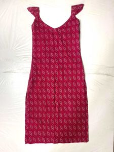 Chic Pink Patterned kurti