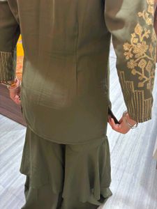 Elegant Olive Kurta Set new without tag