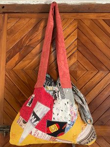 Unique Patchwork Tote Bag