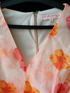 Floral Print Ruched Mini Dress