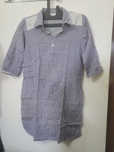 MAX Striped Casual Tunic Top