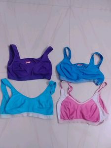 Bundle of 4 Sports Bras,used