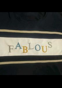 Navy Blue "Fabulous" Graphic T-Shirt
