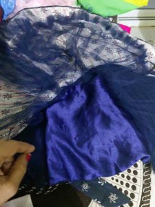 Designer Pink &amp; Navy Lehenga Choli Set