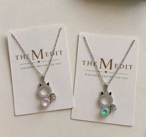 😺 Cute Cat Pendant Necklace Combo | Set of 2