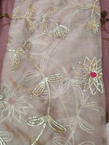 Elegant Party Wear Unstitched Three piece Set
