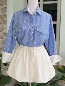 Striped Button-Down Shirt