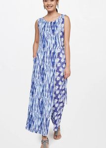 Stylish Blue &amp; White Maxi jumpsuit
