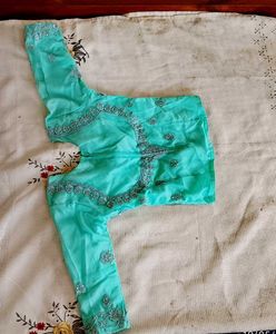 Mint Green Embroidered Lehenga