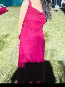 Sparkly Maroon Bodycon Dress