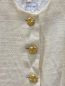 Chic Cream Tweed Jacket
