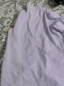Lilac Double-Breasted Blazer Jacket