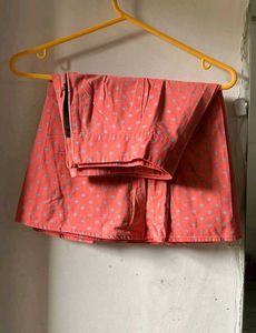 Coral Printed Skirt