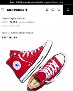 Red Converse High - Iconic Original Sneaker