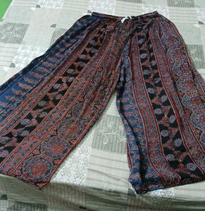 Boho Patterned Wide-Leg Pants