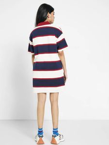 Striped Polo Dress with NY Logo