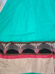 Embroidered Green Dress