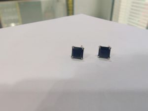 Black Pure Silver Studs
