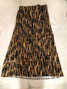 Animal Print Maxi Skirt