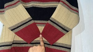 Striped Knit Sweater
