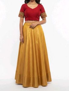 Red Embroidered Blouse