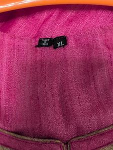 Beautiful Embroidered Pink Kurta with dupatta