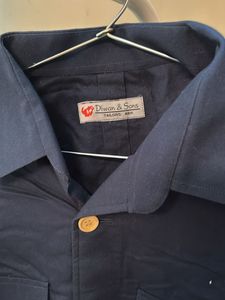 Classic Navy Blue Men's Shirt