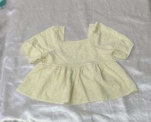 PRETTY Chic Textured Square Neck Top