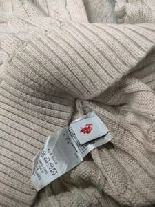 US Polo Cable Knit Crew Neck Sweater
