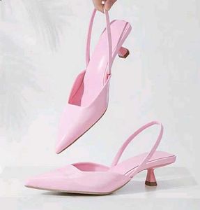 Chic Pink Slingback Heels