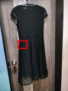 Little Black Dress With Sequin Detailing