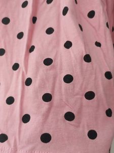 Zara Kids Pink Polka Dot Sleeveless Top