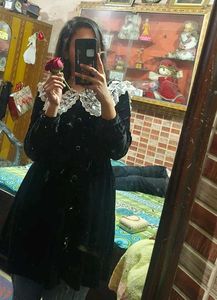 Black Velvet Mini Dress