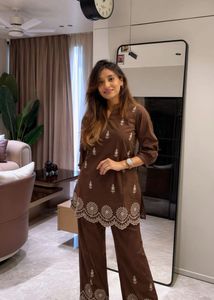 Hand Embroidered Co-ord Set