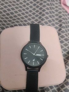 Stylish Fastrack Black Mesh Watch