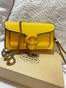Coach Vibrant Yellow Crossbody Bag