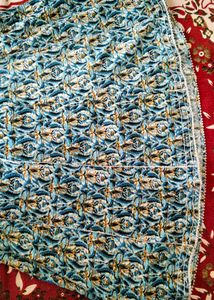 Stylish Blue &amp; Yellow Printed Kurta Set