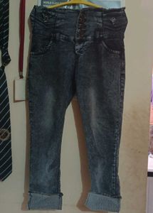 High Waisted Acid Wash Jeans womens