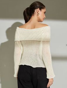 Off-Shoulder Knit Sweater