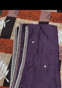 Elegant Purple Embroidered Kurta Set