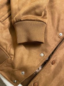 Aeropostale Varsity Jacket (Brown Suede)
