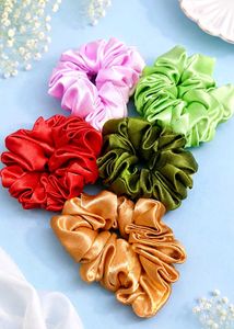Satin Scrunchies - Pack of 5