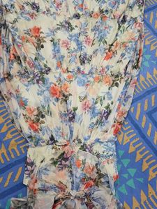 Floral Tiered Off-Shoulder Maxi Dress
