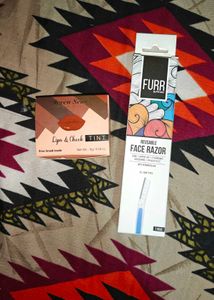 Lips & Cheek Tint and Face Razor